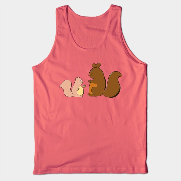 Two Squirrels Tank Top by Two Bunnies